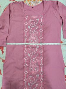 Beautiful Kurti With Embroidery 🌸