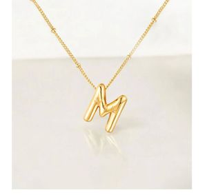 Gold &#39;M&#39; Initial Bubble Letter Chain🎀