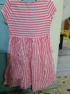Pink And White Dress