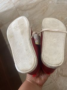 Red High-Top Sneakers