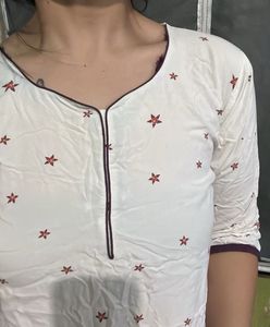 Cute Star Print Kurta