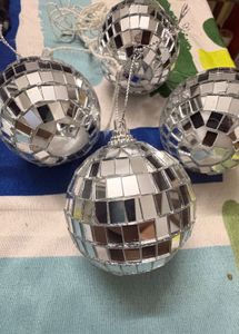 Disco Christmas Ball Ornaments (Set of 4)