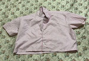 Pink Gingham Skirt &amp; Top Set