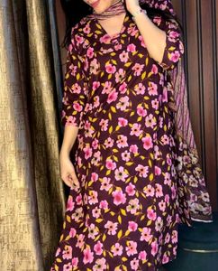Pure Cotton Floral Suit Set