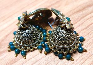 Green Jhumkas