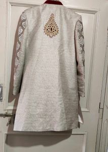 Silver Sherwani