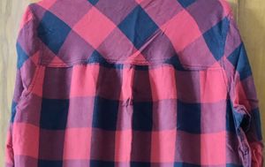 Women Yarn Dyed Red &amp; Black Check Shirt