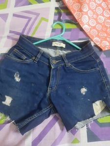 denim shorts