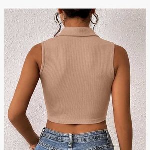Ribbed Crop Tank Top
