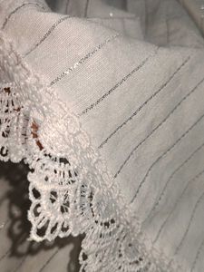 Elegant White Kurta for women (L) size
