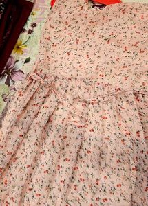 Pink floral Dress