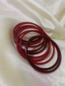 Maroon Bangles For Desi Fits. 10 Pieces