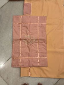 Peach Cotton Bedspread Set –