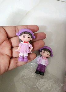 Purple Boy and Girl Miniature (couple Set)