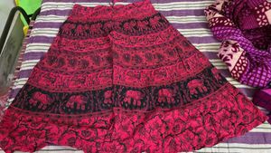 Elephant Print Skirt