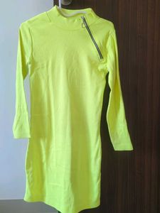 Neon Green Bodycon Mini Dress