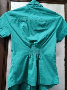 Teal Embellished Top