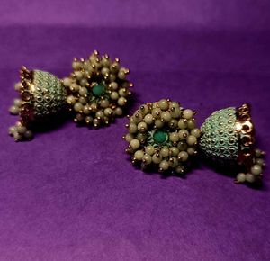 🌸 Meher Mint Jhumkas 🌸