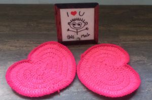 Heart Coasters (Set of 2)