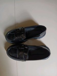 Black Patent Leather Loafers