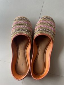 Beaded Jutti Flats
