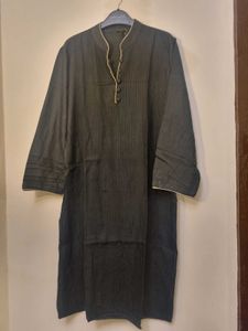 Black Pintuck Detail Kurta