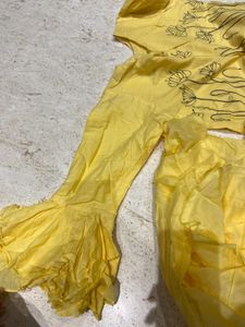 butter yellow indian dress