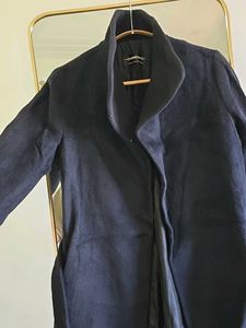 Collared High Neck Winter Coat with Belt