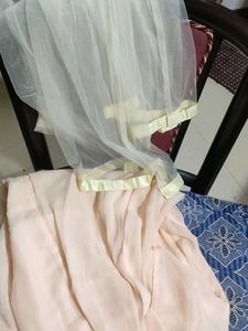Embroidered Peach Suit Set