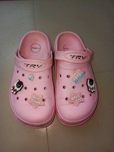 Pink Decorated Clogs
