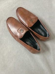 Yuva Choice Brown Leather Loafers