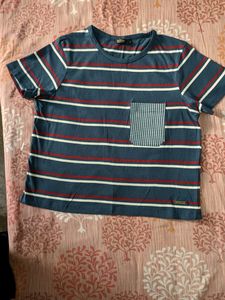 Striped Round Neck Tshirt