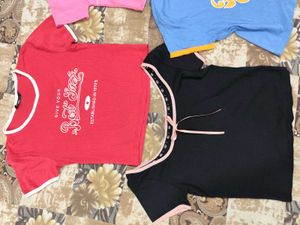 Cute Graphic Tee Bundle Of 4