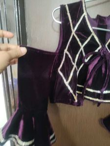 Velvet Party Crop Top high quality vel