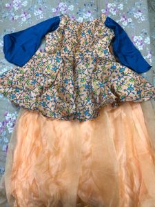 Peplum Top And Lehenga