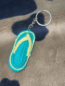 Crochet Flip Flop Keychain