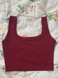 Burgundy Tank Top