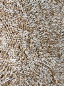 White And Golden Mix Shimmer Woolen Party Wear Top