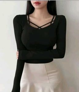 Black Long Sleeve Top