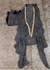 Embroidered Kurta Shrug Dress