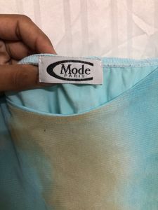 Mode Blue Sleeveless Top