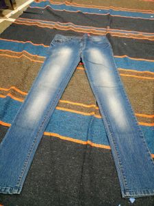 Blue Denim Jeans with embroidery