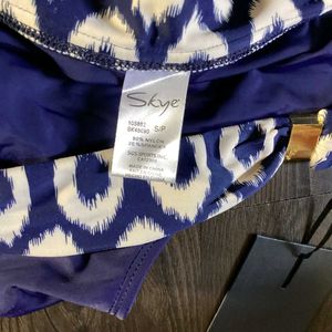 Navy &amp; White Bikini Bottom