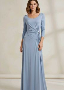 shimmery blue gown