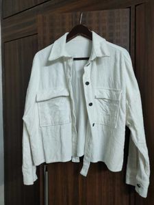 SALE 🛍️ Oversized Corduroy Jacket White