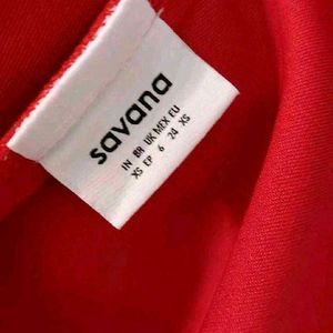 Beautiful Red Savana Dress