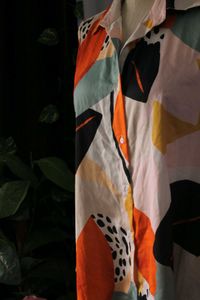 Abstract Print Dress