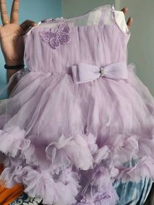 Cute Lavender Tulle Party Dress