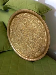 Antique Brass Platter Thaal
