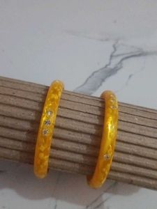 Set of 2 Orange Bangles